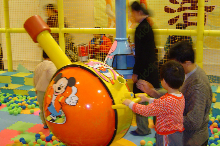 Indoor Playground Accessory for Metal Cannon Ball Blaster