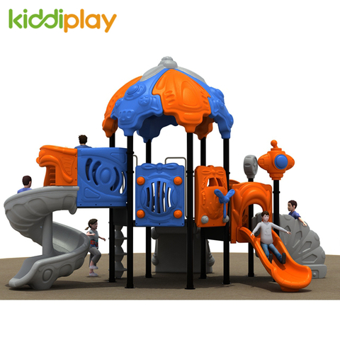 Outdoor Playground Equipment Plastic Slides, Custom Children Comfortable Material Playground