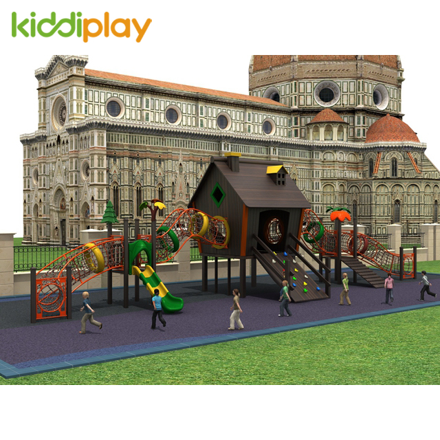 Wooden House Children Playground Equipment Outdoor Playground for Sale
