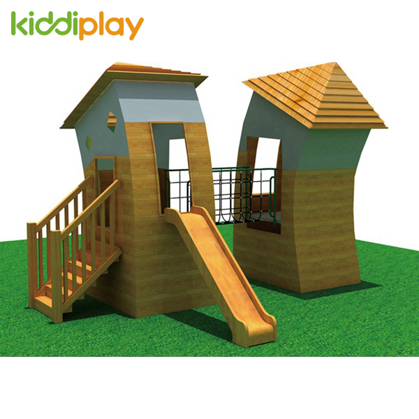 Wooden House Outdoor Playground for Sale