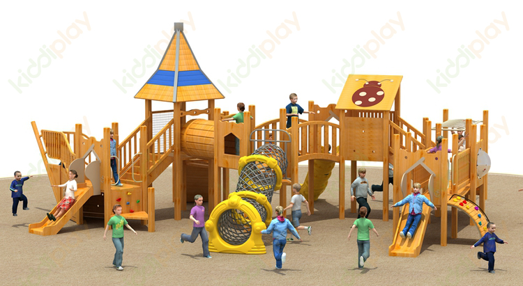 Kindergarten Children's Wooden Slide Series Playground Outdoor Equipment