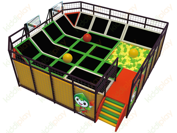 European Standard Indoor Bungee Jumping Trampoline Small Play Ground Park