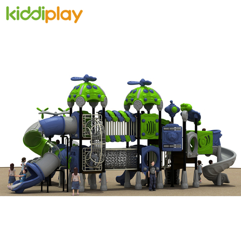 Safe Kindergarten Park Play Land Equipment, Kids Play House Outdoor Plastic Playground