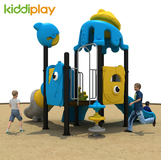 Children Outdoor Playground Plastic Slide Equipment