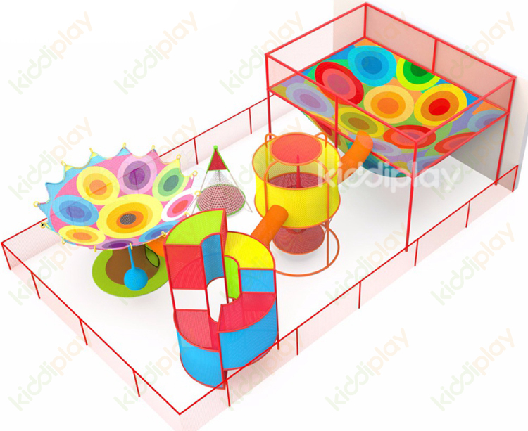 Indoor Playground Equipment Rainbow Safety Tree Net for Kids Climbing