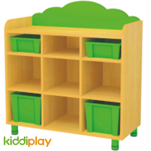 Kids Furniture 9 Compartments Wooden Multi Storage Cabinet