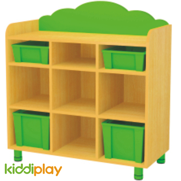 Kids Furniture 9 Compartments Wooden Multi Storage Cabinet