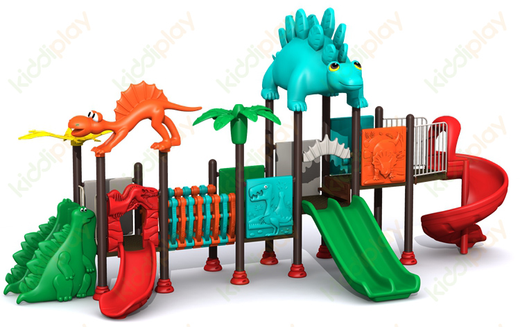 Dinosaur Series Colorful Outdoor Playground Slide in The Park