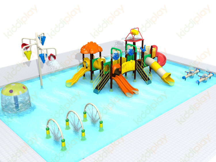 Newest Plastic Outdoor Water Series Kids Playground Swimming Pool Slide
