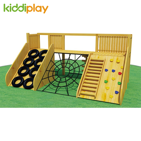 High Quality Outdoor Playground Wooden Slide Series for Children