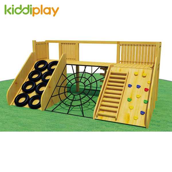 High Quality Outdoor Playground Wooden Slide Series for Children