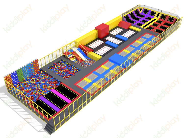 Kids From WenZhou Factory Used Cheap Large Indoor Trampoline Park