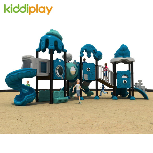 Commercial Outdoor Playground Kids Ocean World Slide Series Equipment