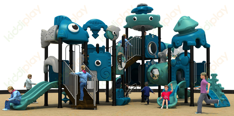 Large Recreation Outdoor Playground Dream Ocean Series Slide Equipment