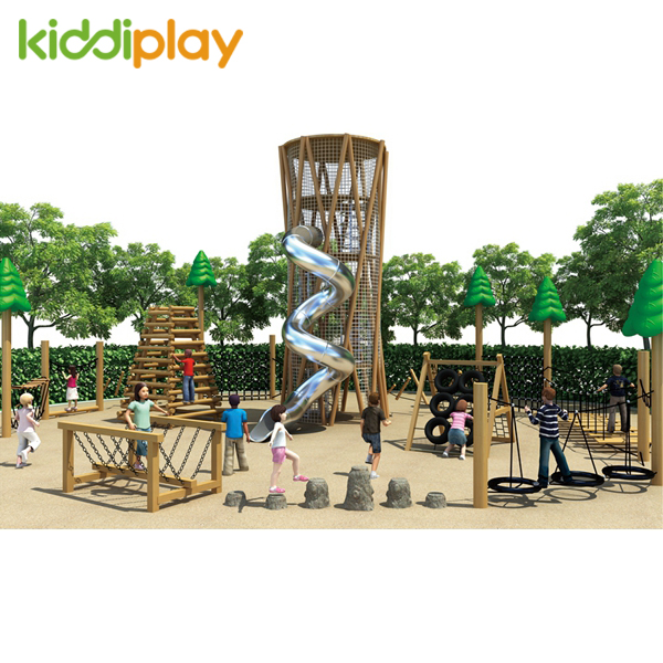 Large Wooden Park Playground for Kids