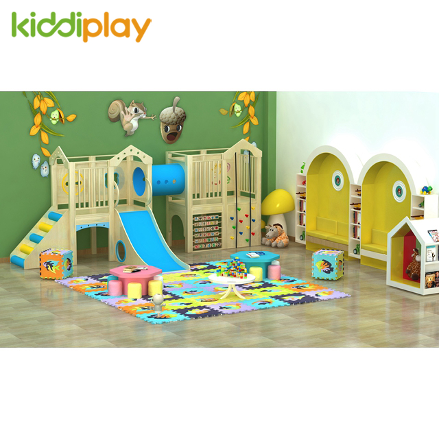 2018 Indoor Playground Slide Wooden Toys Educational Kids