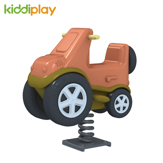 Outdoor Playground Equipment with Children Game Car Spring Rider