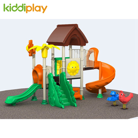 Kids Plastic Composite Outdoor Playground Equipment Slide Material
