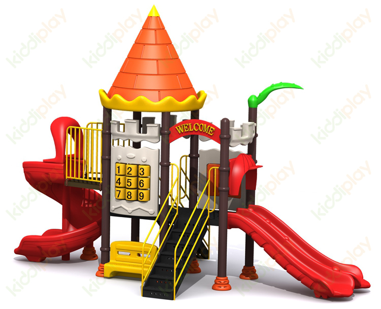 Plastic Castle Series Kindergarten Children's Outdoor Playground Slide