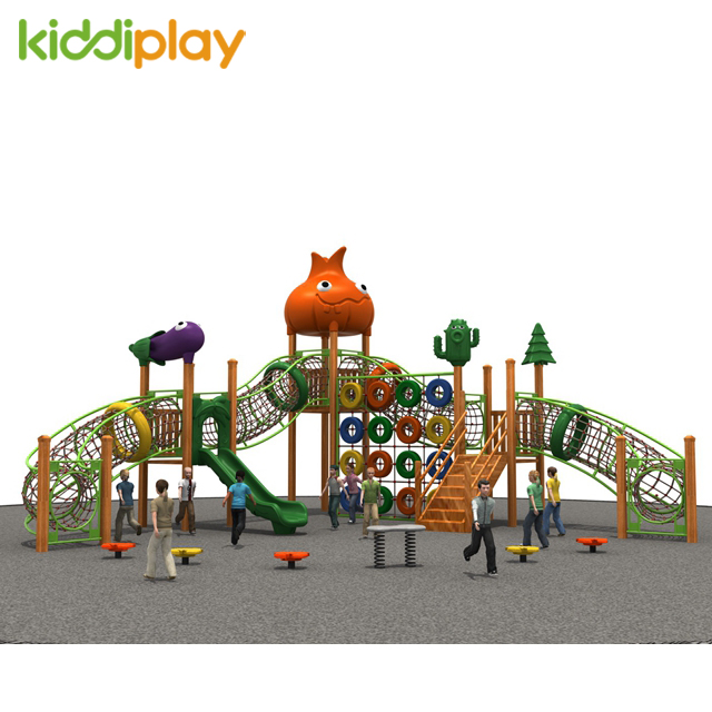 Kids Wooden Series Equipment Multi-functional Plastic Outdoor Playground