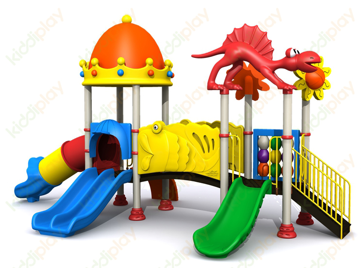 Castle Series Plastic Slides Type Kids Outdoor Playground Equipment