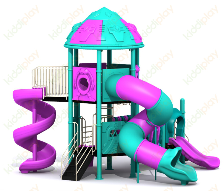 Colorful Multi Function Outside Transformers Series Plastic Slides Outdoor Playground for Kids
