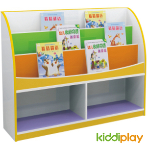 Nursery School Melamine Particle Board Kids Bookshelf