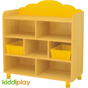 Kids Furniture 7 Compartments Wooden Multi Storage Cabinet