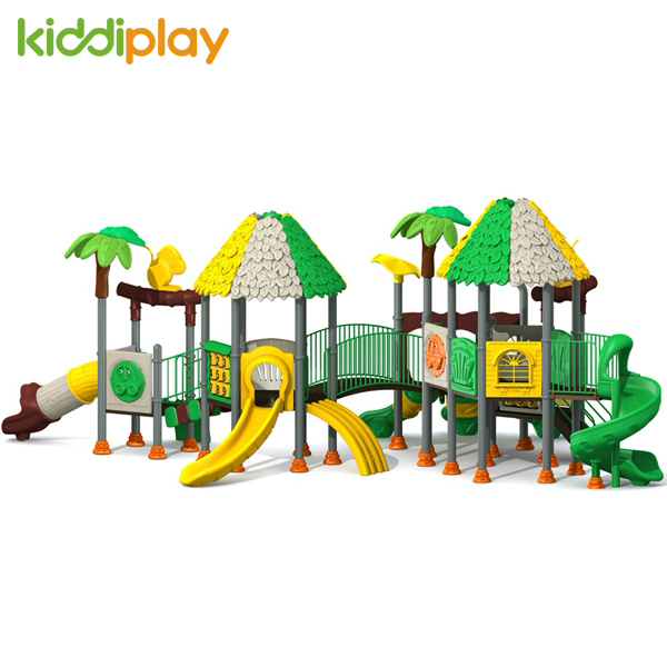 Commercial Playground Equipment with Slide for Kids in 3-15 Years Old