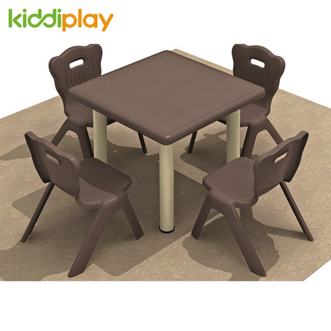High Quality Colorful Kids Plastic Square Table