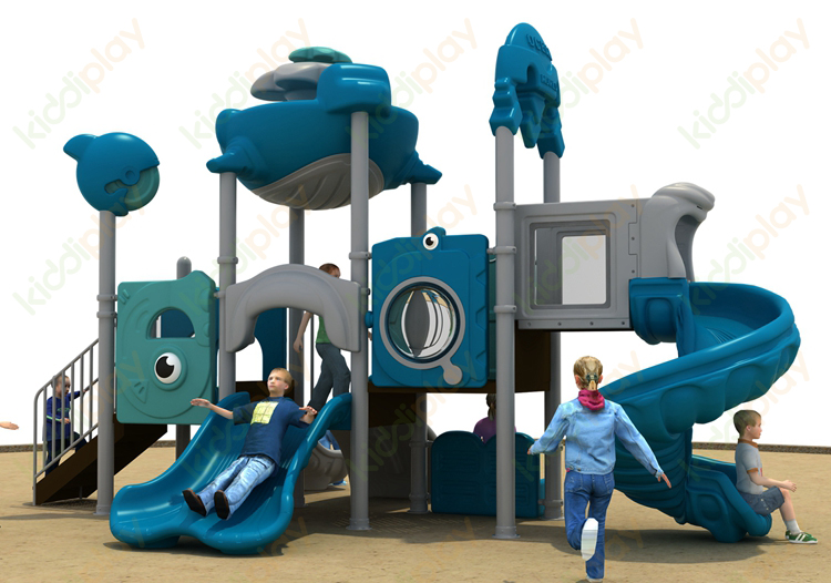Small Outdoor Playground Dream Ocean series Slide Equipment