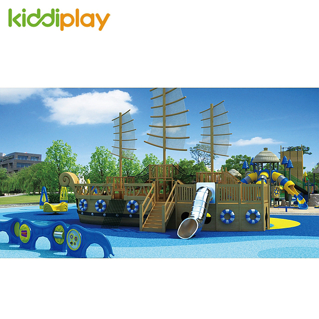 2018 New Children Playground Green Outdoor Fun City For Amusement Park