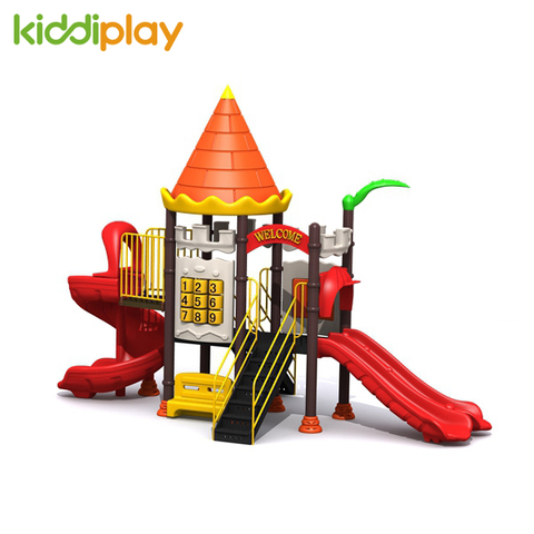 Plastic Castle Series Kindergarten Children's Outdoor Playground Slide