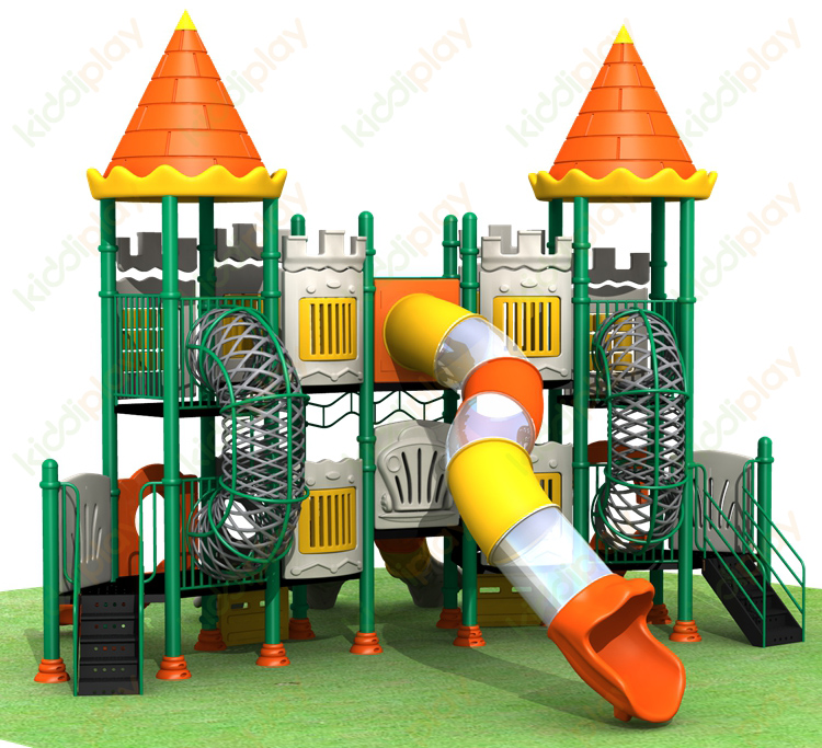 Plastic Playhouse with Slides Center Castle Series Preschool Toys Outdoor Playground Amusement Park