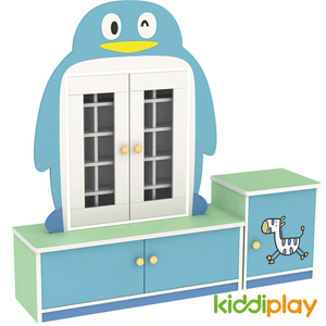 Kindergarten Furniture Children Penguin Type Teacup Cabinet