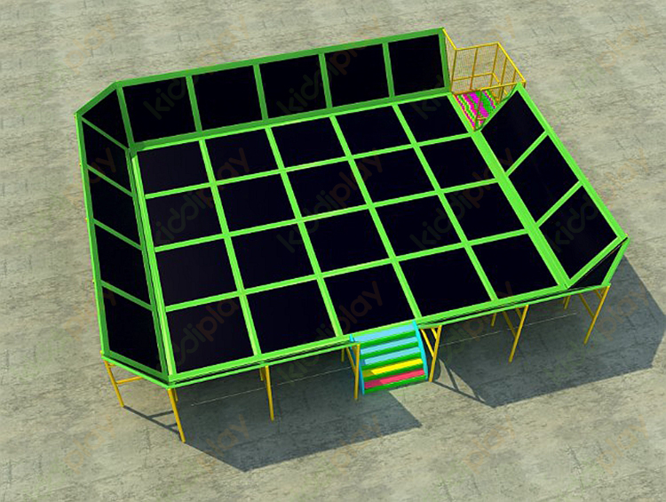 Outdoor And Indoor Exercise Trampoline Park Game Playground