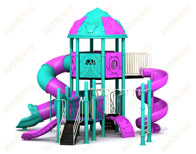 Colorful Multi Function Outside Transformers Series Plastic Slides Outdoor Playground for Kids
