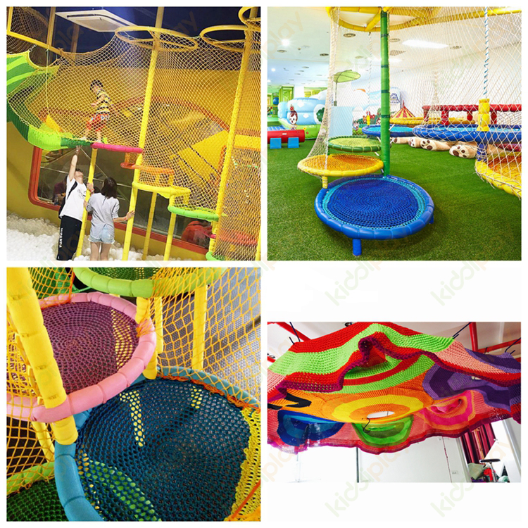 Indoor Playground Equipment Rainbow Safety Tree Net for Kids Climbing