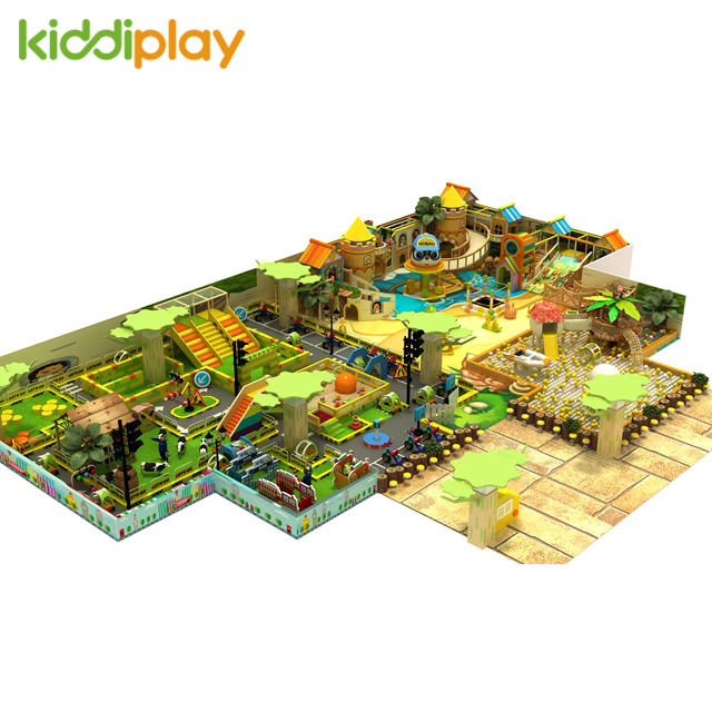Kids Indoor Playground with Cartoon Town 