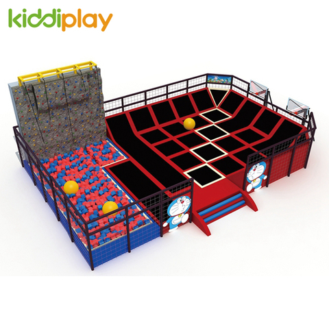 Wholesale Indoor Multi-Function Rectangular Medium-Sized Kids Trampoline Park