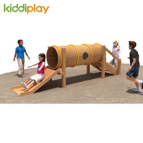 China Products Nontoxic Kids Wooden Slide Series Outdoor Playground