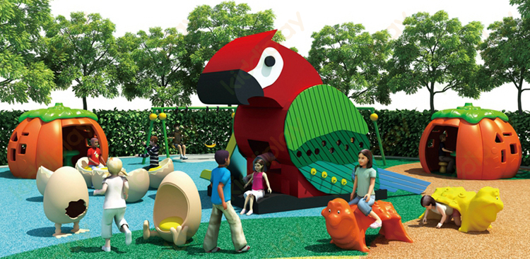 Cheap Price Children Wooden Series Outdoor Playground Amusement Slides Equipment