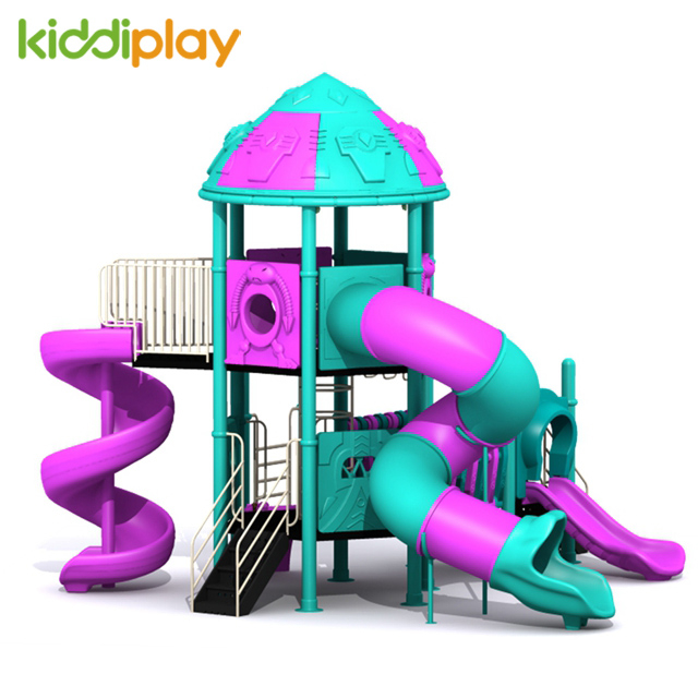 Colorful Outside Transformers Series Plastic Slides Outdoor Playground for Kids