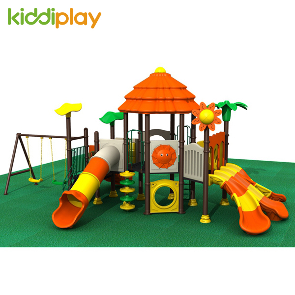 Backyard Discovery Plastic Slide Play Swing Set Playground Sets for Backyards