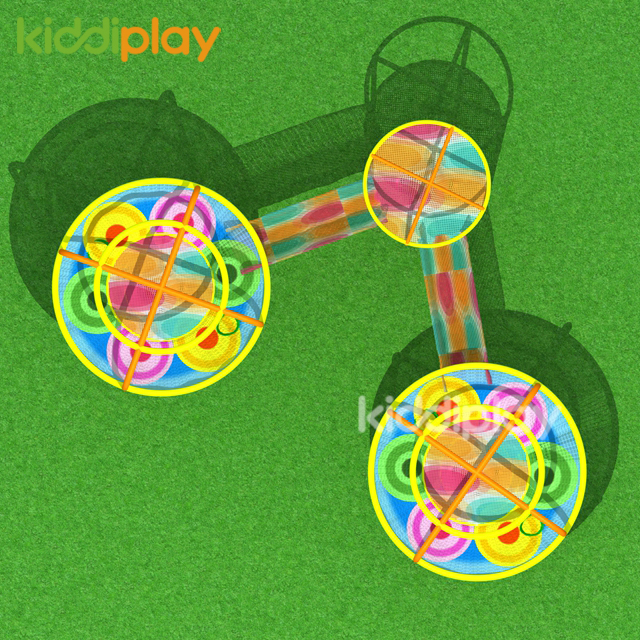 Children Rainbow Crocheted Kids Indoor Playground Equipment