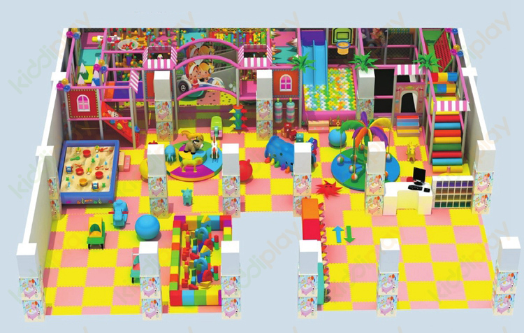 New Design Park Large Children Indoor Plastic Playground Equipment