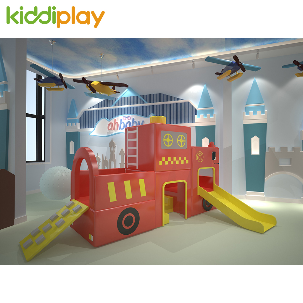 Kids Soft Play Indoor Indoor Fire Truck Soft Play