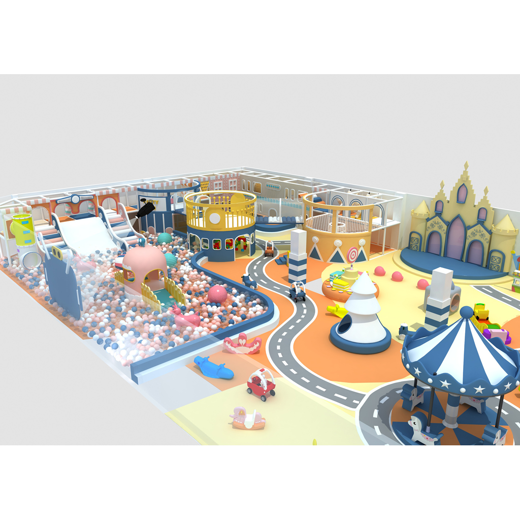 Amusement Park Commercial Children Indoor Playground Happy Land Jumping Zone Labyrinth