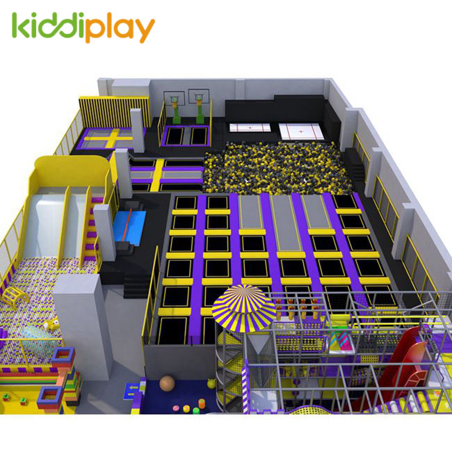 KD11055A Large Indoor Playground And Trampoline Play Center