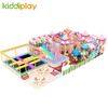 Factory Customized Unified Design Best Price Kid Pink Rectangle Trampolines Park with Safety Net